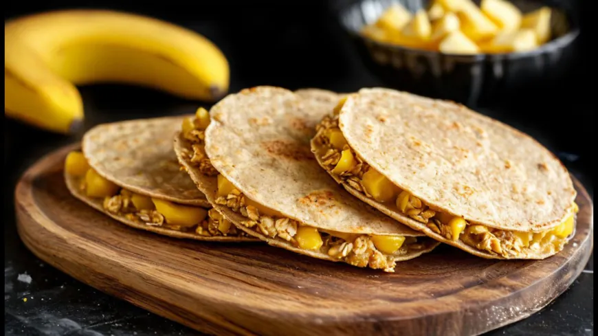 Banana Oatmeal Pancake Sandwiches