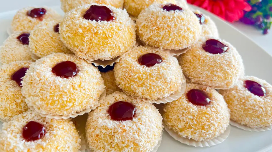 Coconut Thumbprint Cookies