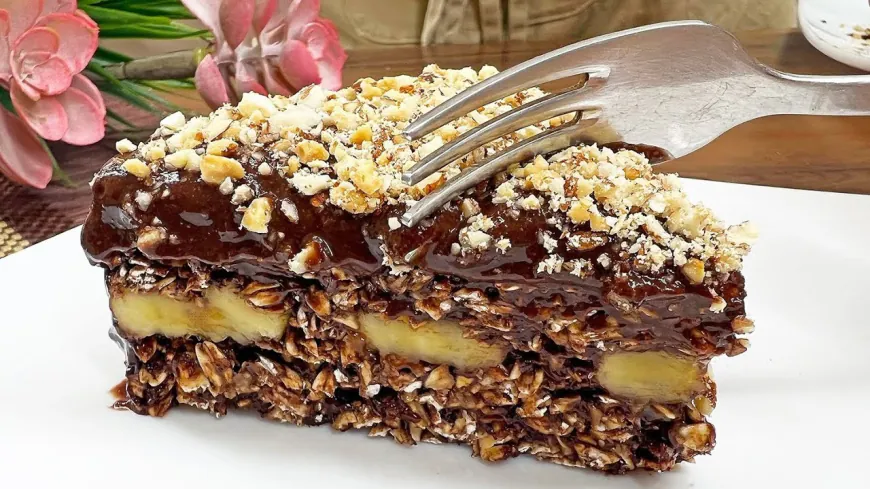 Banana Oatmeal Layer Cake