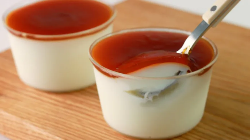 Milk Pudding With Caramel Sauce
