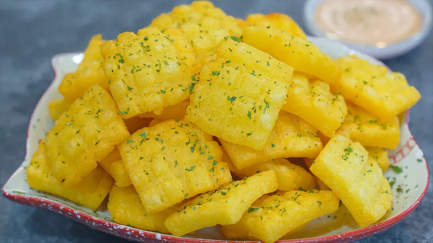 Fried Potato Squares