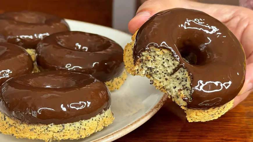 Chocolate Almond Donuts