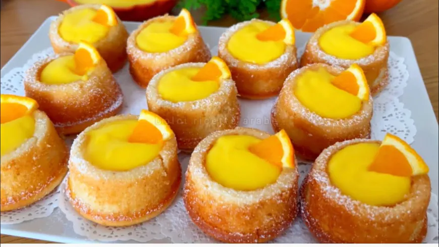 Mini Orange Cream Cakes