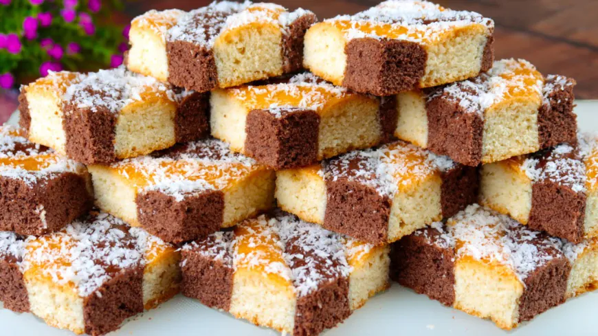 Checkerboard Coconut Bars