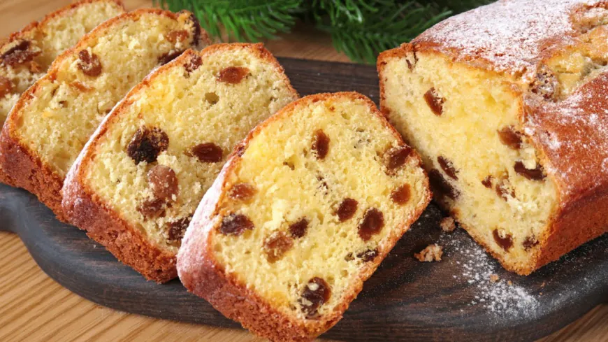Raisin Cottage Cheese Loaf Cake