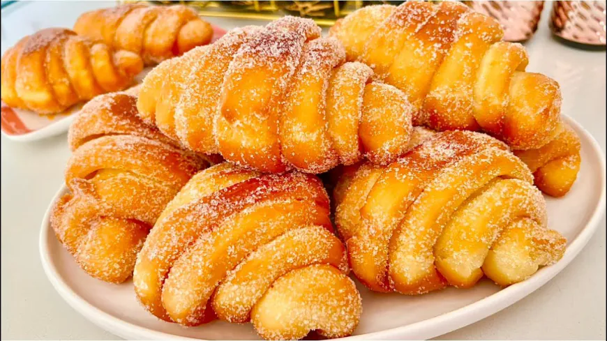 Sugar Coated Croissant Style Doughnut