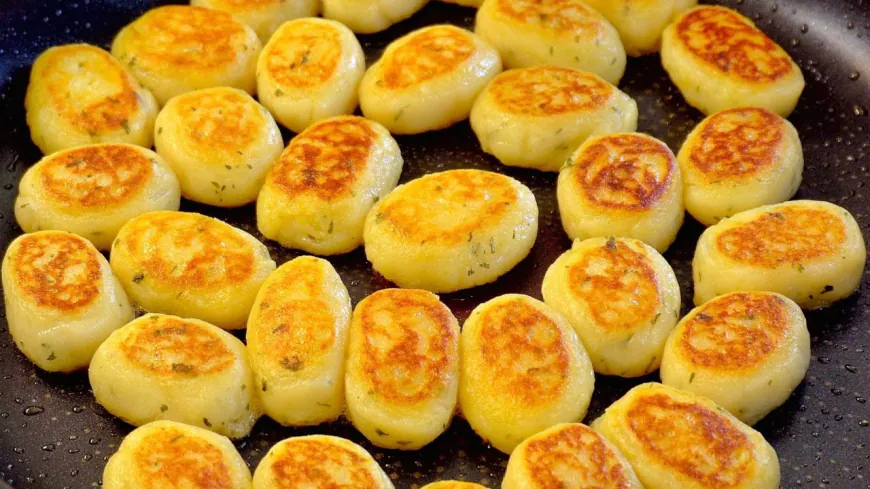 Golden Garlic Potato Balls