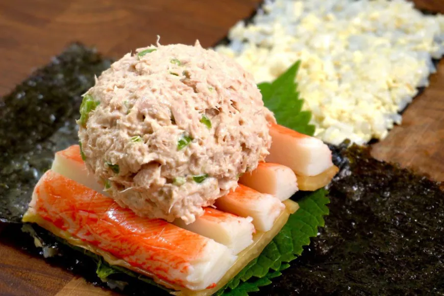Tofu and Tuna Kimbap Rolls Recipe