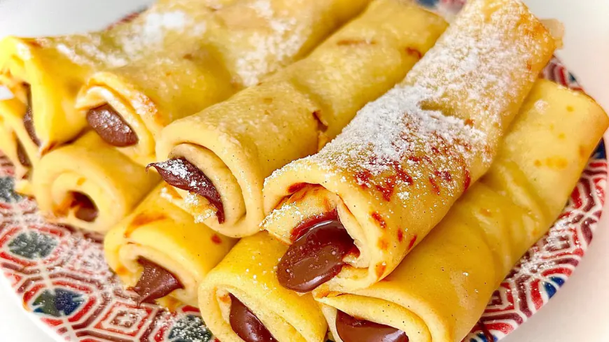 Chocolate Pancake Rolls