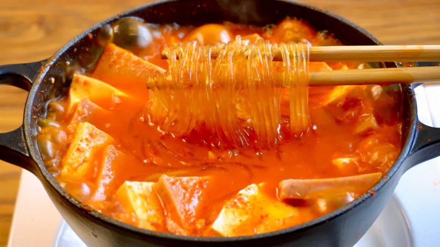 Spicy Tofu Spam Hotpot