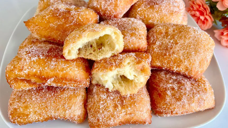 Sugar Coated Fried Dough Squares
