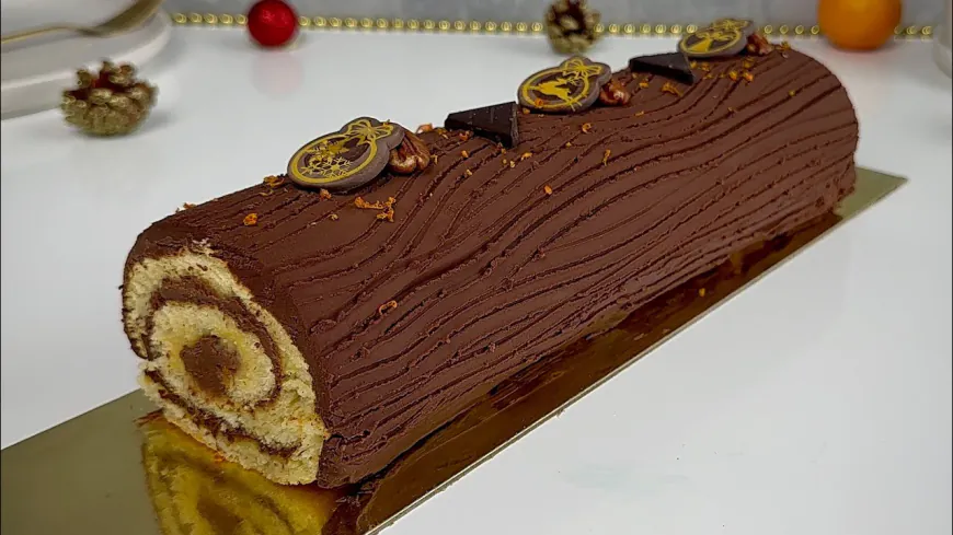 Chocolate Orange Yule Log Recipe