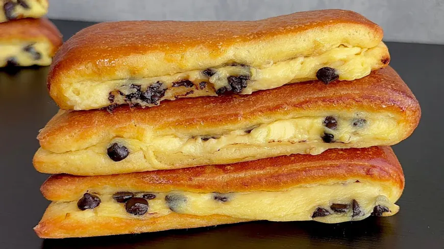 Chocolate Chip Brioche Pastry Squares