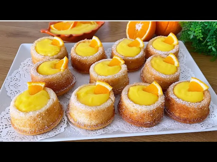 Mini Orange Cream Cakes