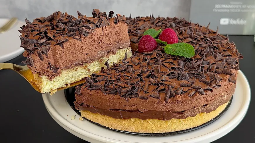 Chocolate Praline Mousse Cake Recipe