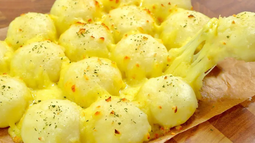 Cheesy Garlic Butter Potato Balls