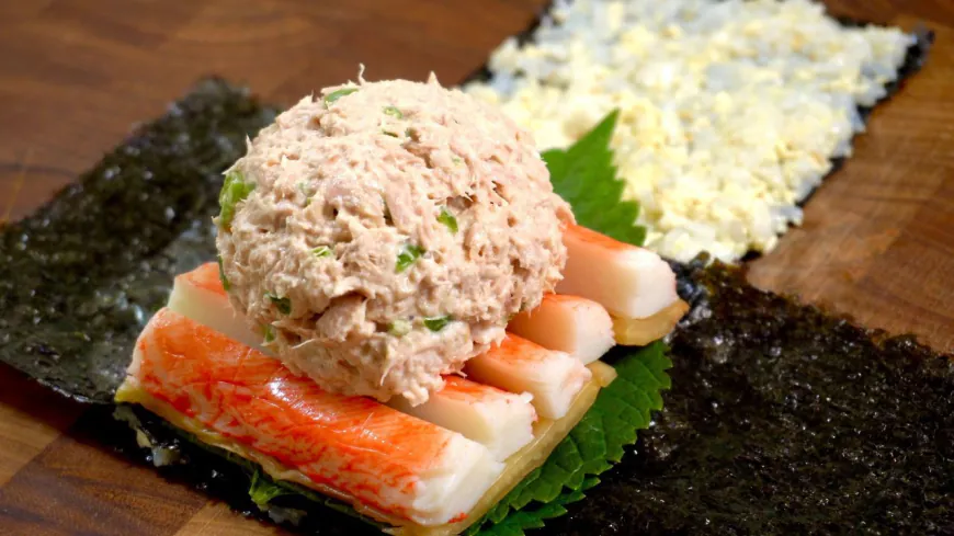 Tofu and Tuna Kimbap Rolls Recipe