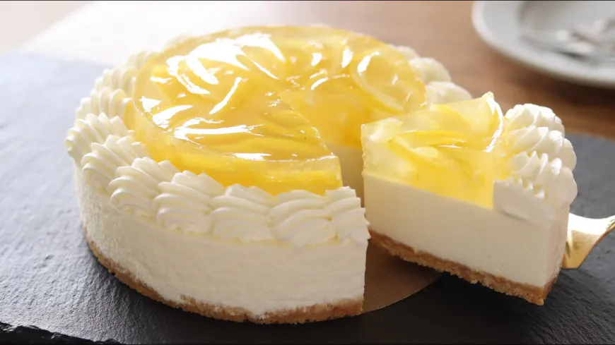 Lemon Cheesecake with Jelly Topping Recipe