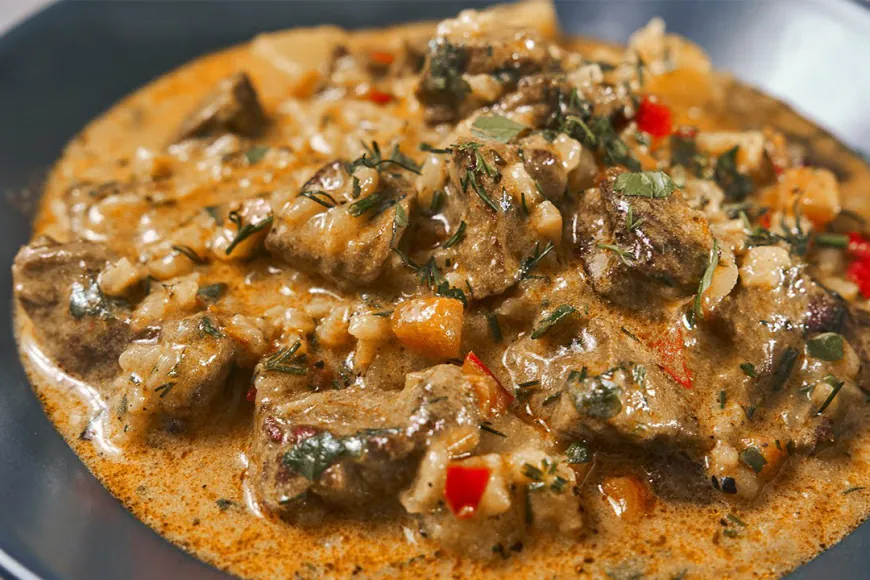 Creamy Beef and Rice Stew Recipe