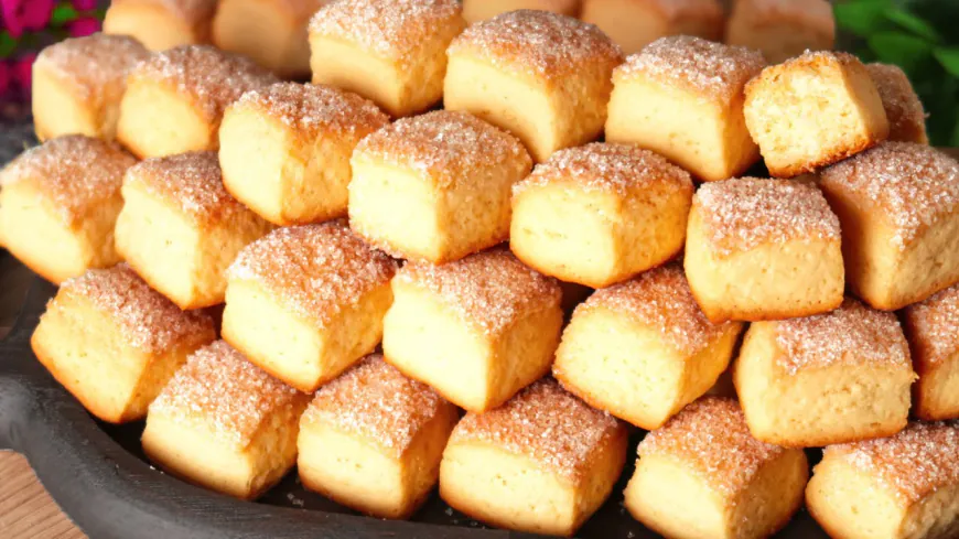 Sugar Sprinkled Yeast Cookies