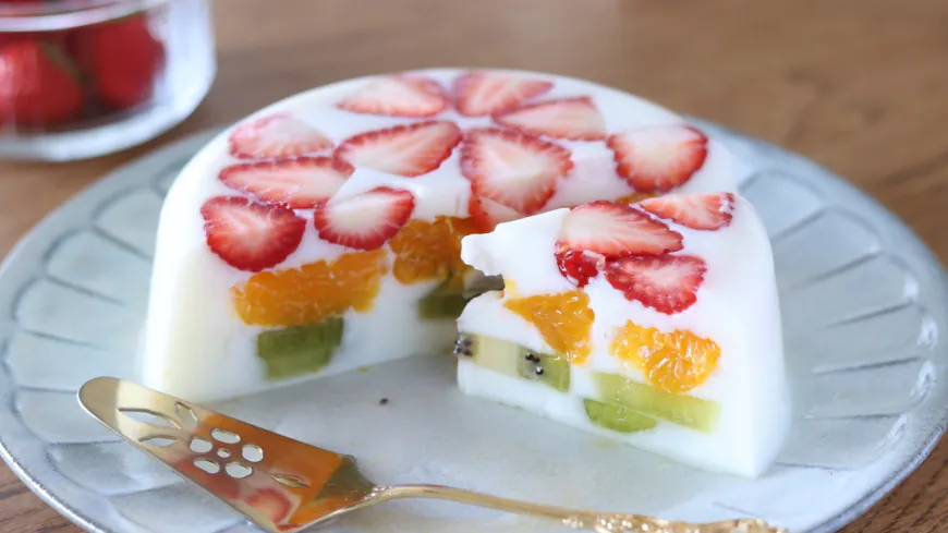Fruity Agar Agar Milk Jelly Recipe
