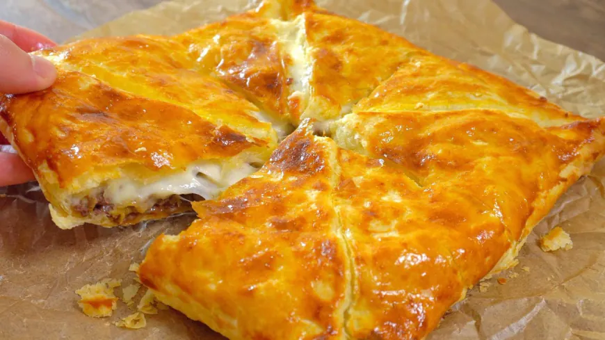 Beef and Cheese Puff Pastry Pie Recipe