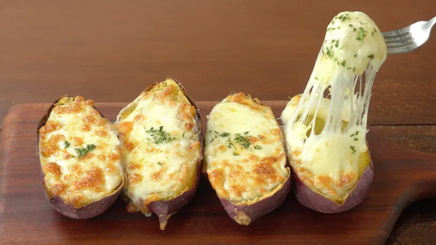 Cheesy Honey Butter Sweet Potatoes Recipe