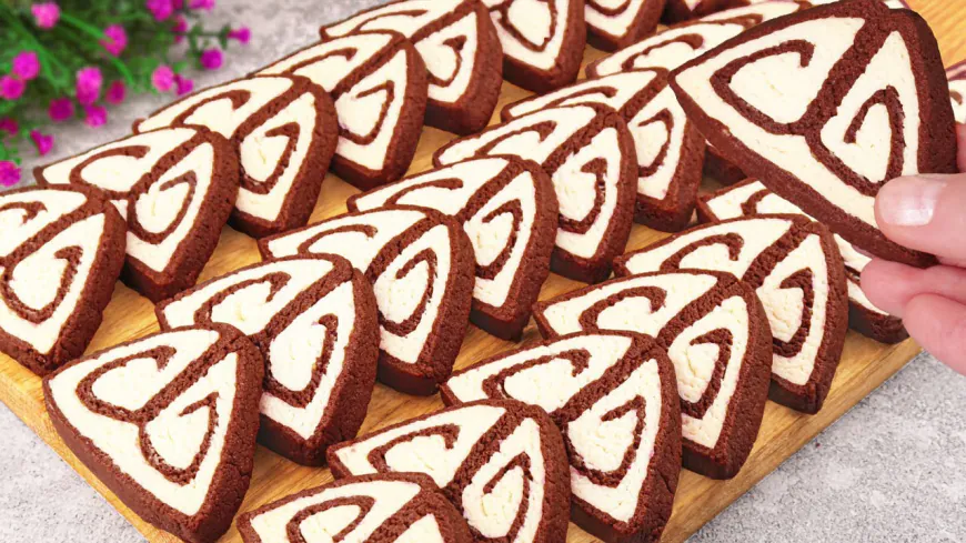 Chocolate Swirl Triangle Cookies Recipe