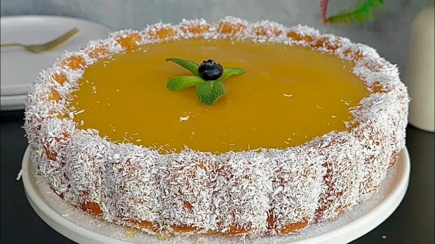 Moist Orange Coconut Cake