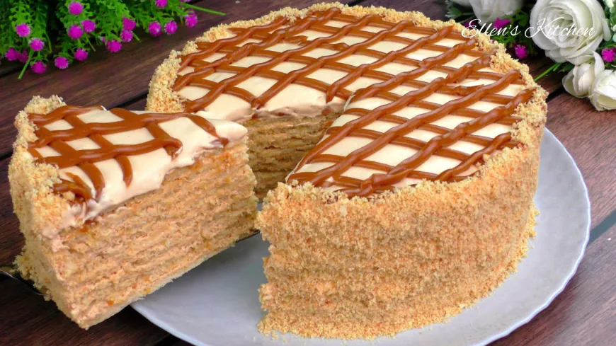 Delicious Peanut Napoleon Cake Recipe