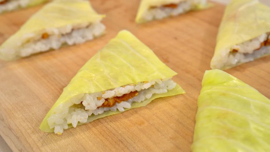 Spicy Tuna Cabbage Rice Wraps Recipe