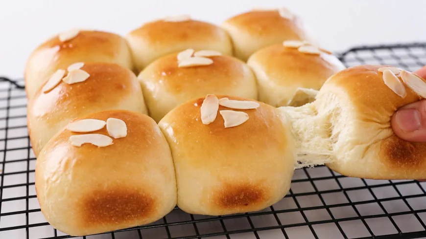 Almond Milk Bread Rolls Recipe