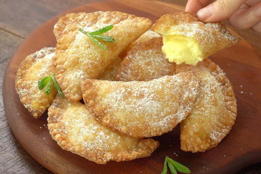 Crispy Custard Filled Dumplings Recipe