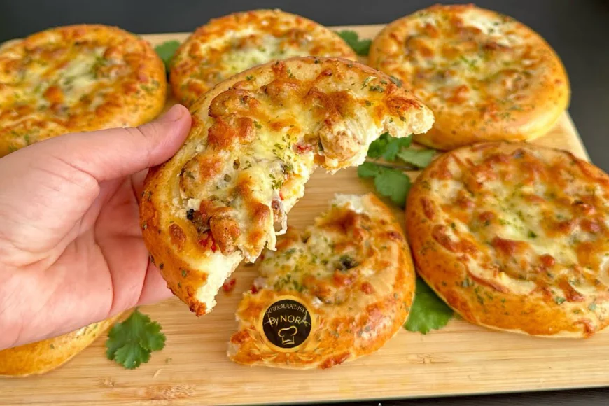 Mini Chicken and Cheese Flatbread Recipe