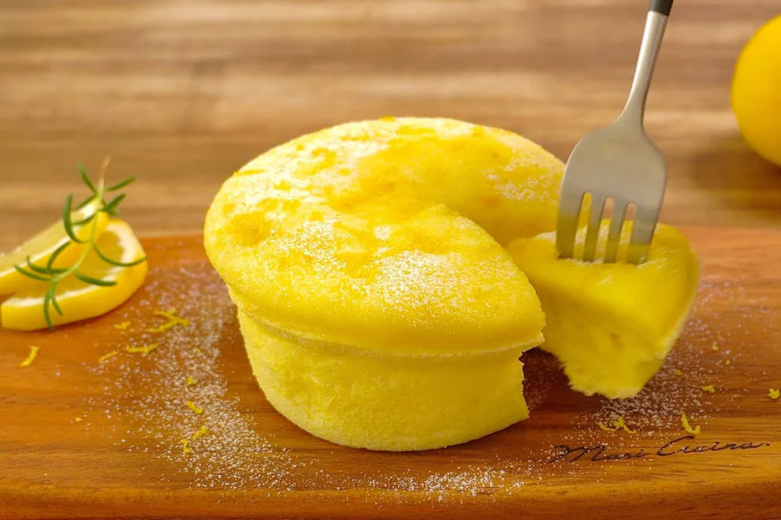 Fluffy Lemon Souffle Cake