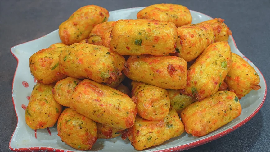 Crispy Vegetable Cheese Fritters Recipe