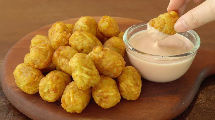 Crispy Sweet Potato Bites with Yogurt Recipe