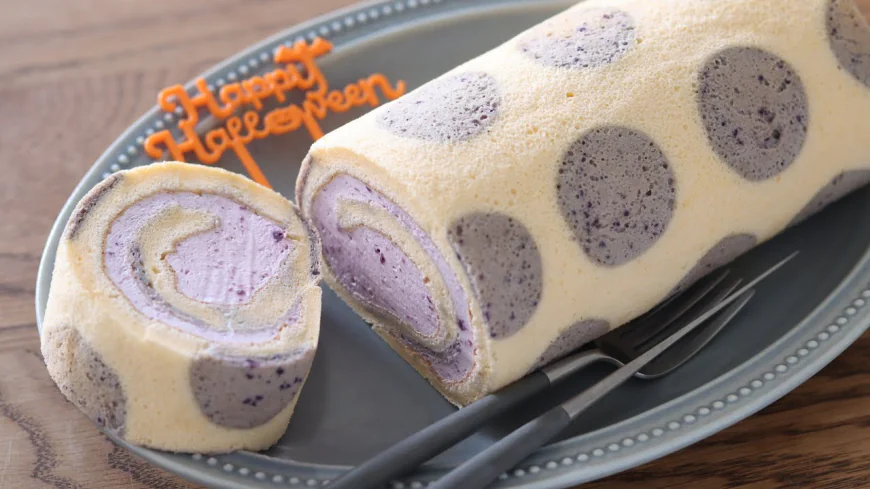 Purple Sweet Potato Roll Cake Recipe