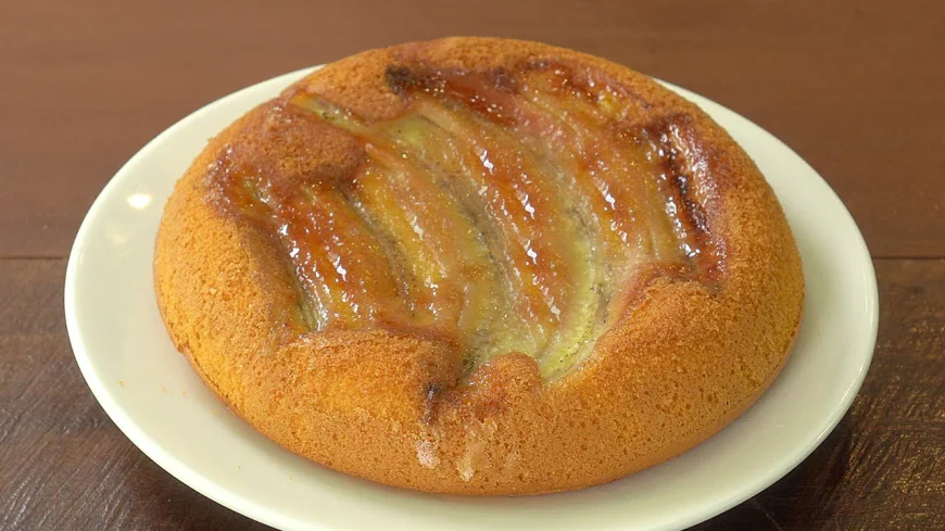 Caramelized Banana Skillet Cake Recipe