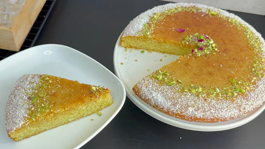 Homemade Semolina Yogurt Cake Recipe