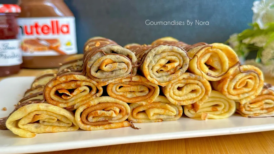 Chocolate Rolled Crepes Recipe