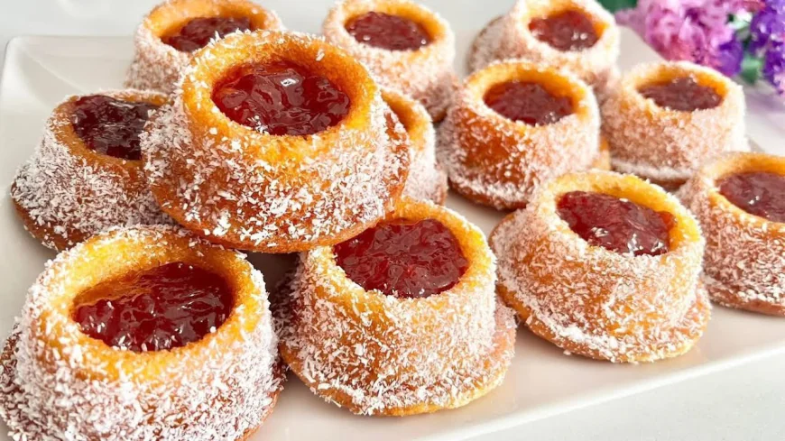 Mini Jam and Coconut Cakes Recipe