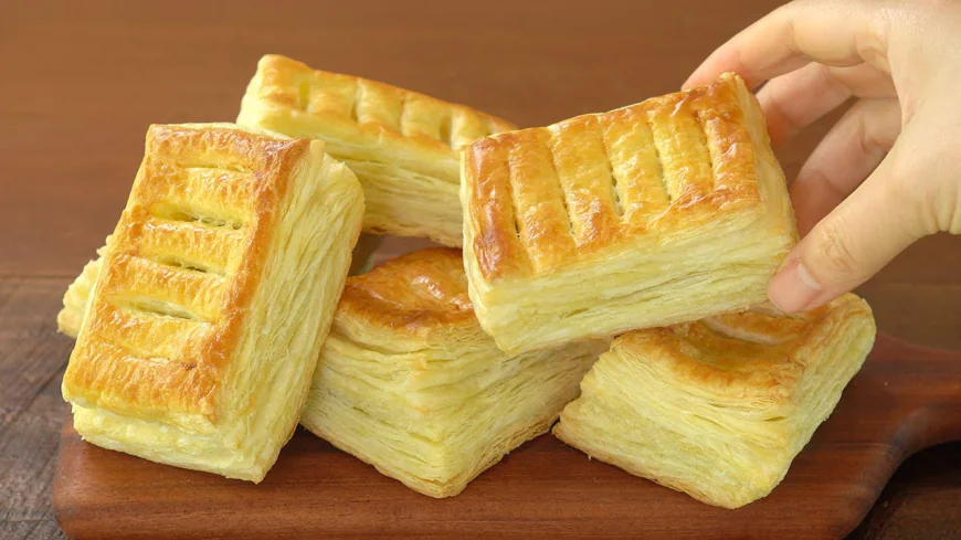Flaky Jam Filled Puff Pastry Recipe