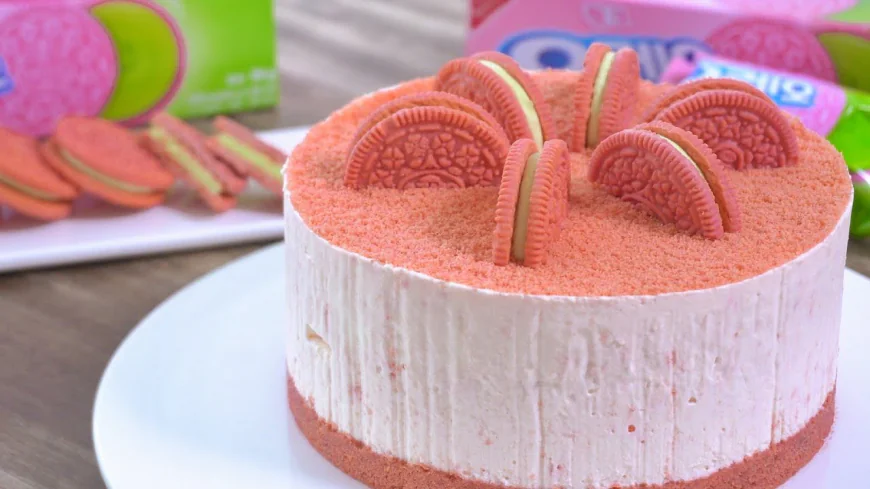 Pink Oreo No-Bake Cheesecake Recipe