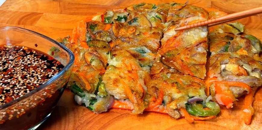 Korean-Style Vegetable Pancakes (Yachaejeon)