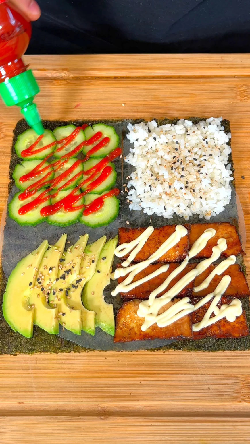 Vegan Sushi Wrap with Smoked Tofu and Avocado