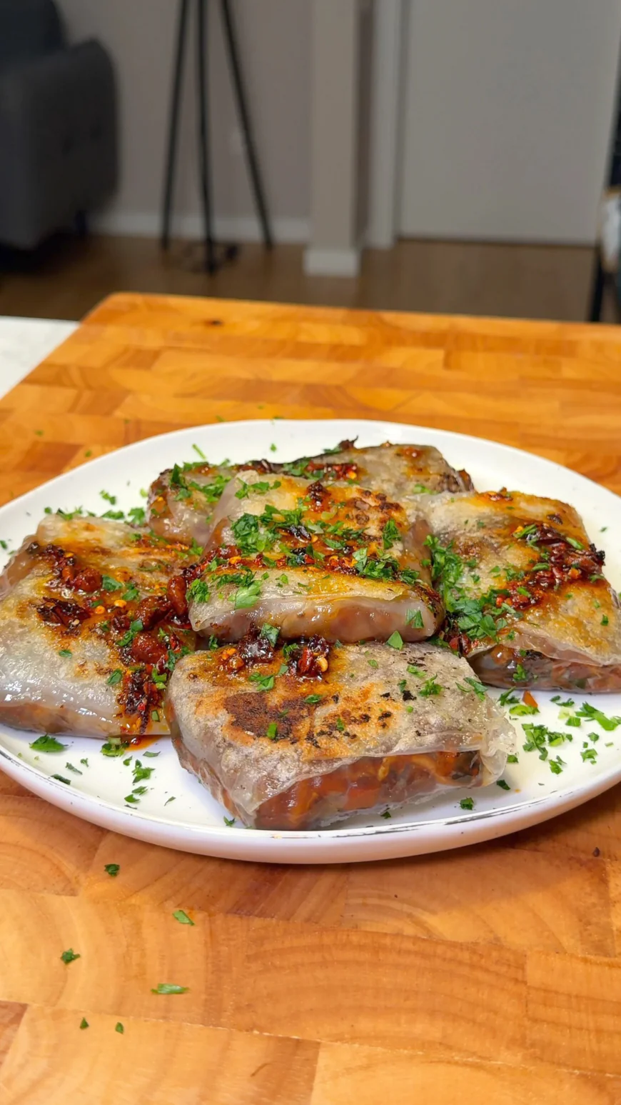 Crispy Vegan Rice Paper Dumplings