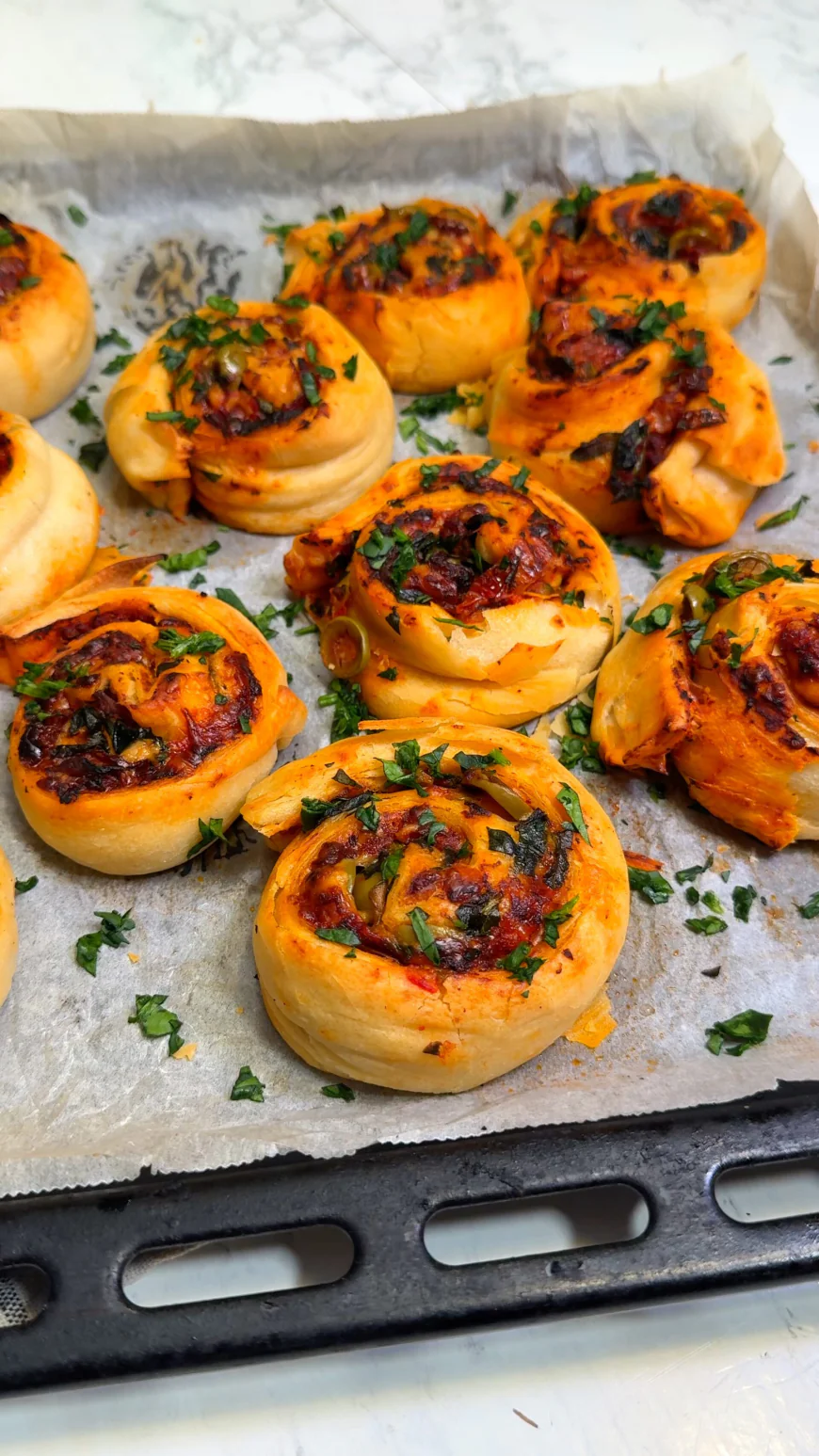 Vegan Pizza Rolls with Olive Oil Dough